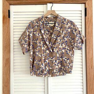 MIRTH Shanghai top / NWT / Mushroom Petal Print / Small